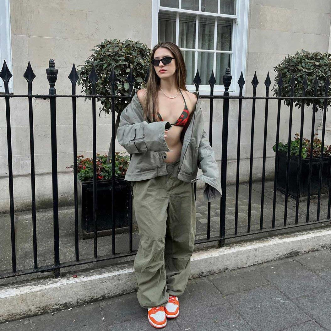 'Night Racer' Futuristic Y2K Sunglasses in Black