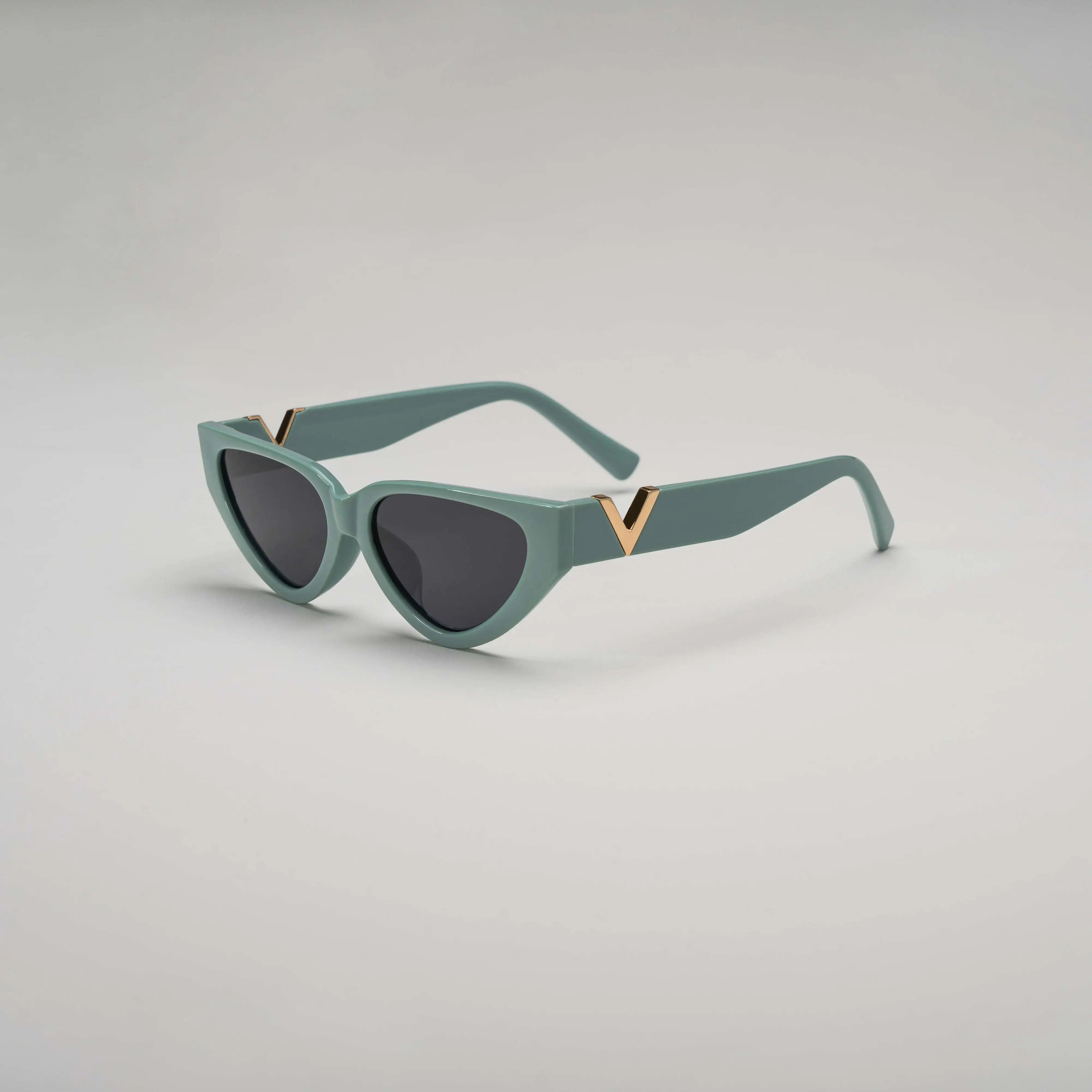'Venice' Retro Sunglasses in Turquoise