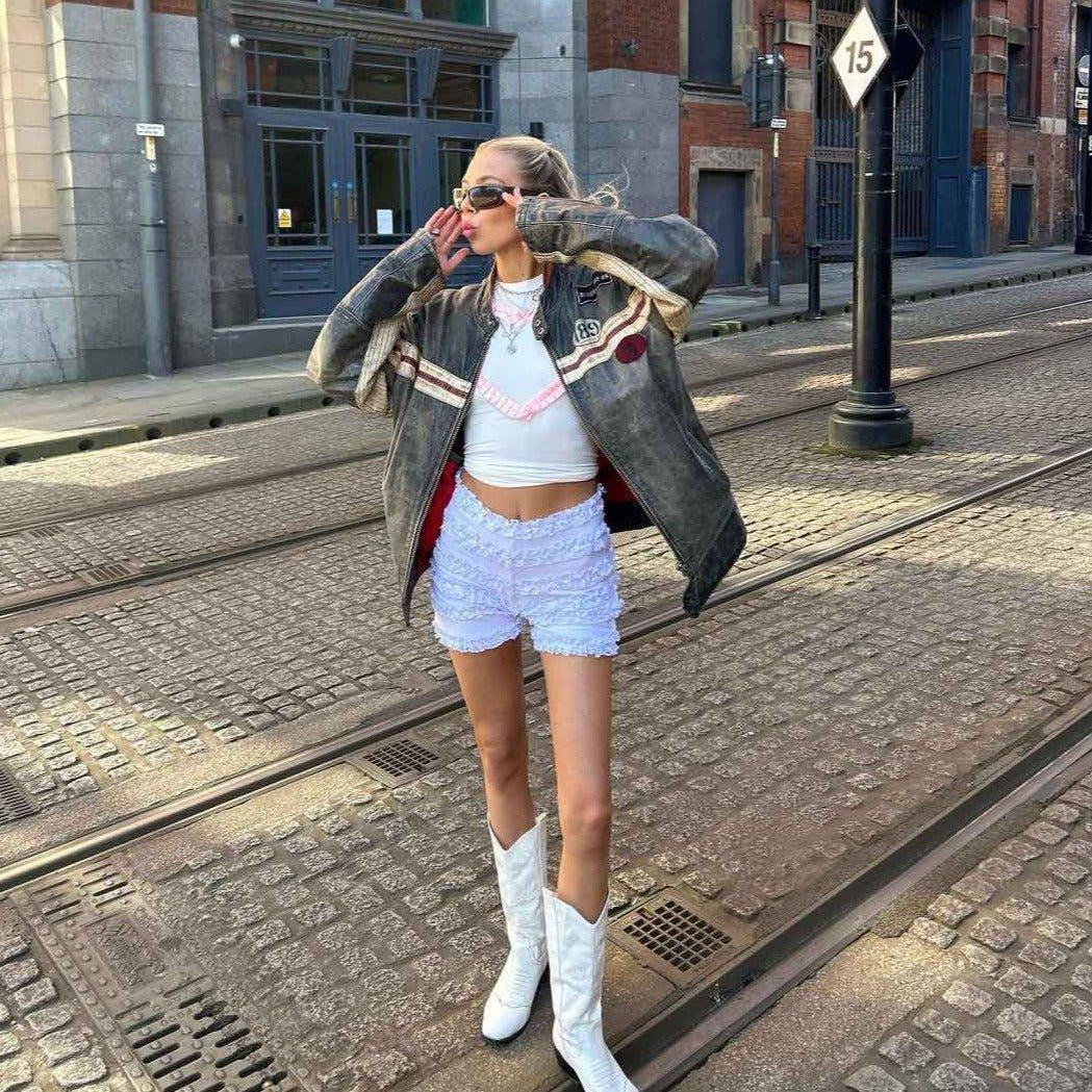 'Halcyon' Retro Wraparound Sunglasses in Brown