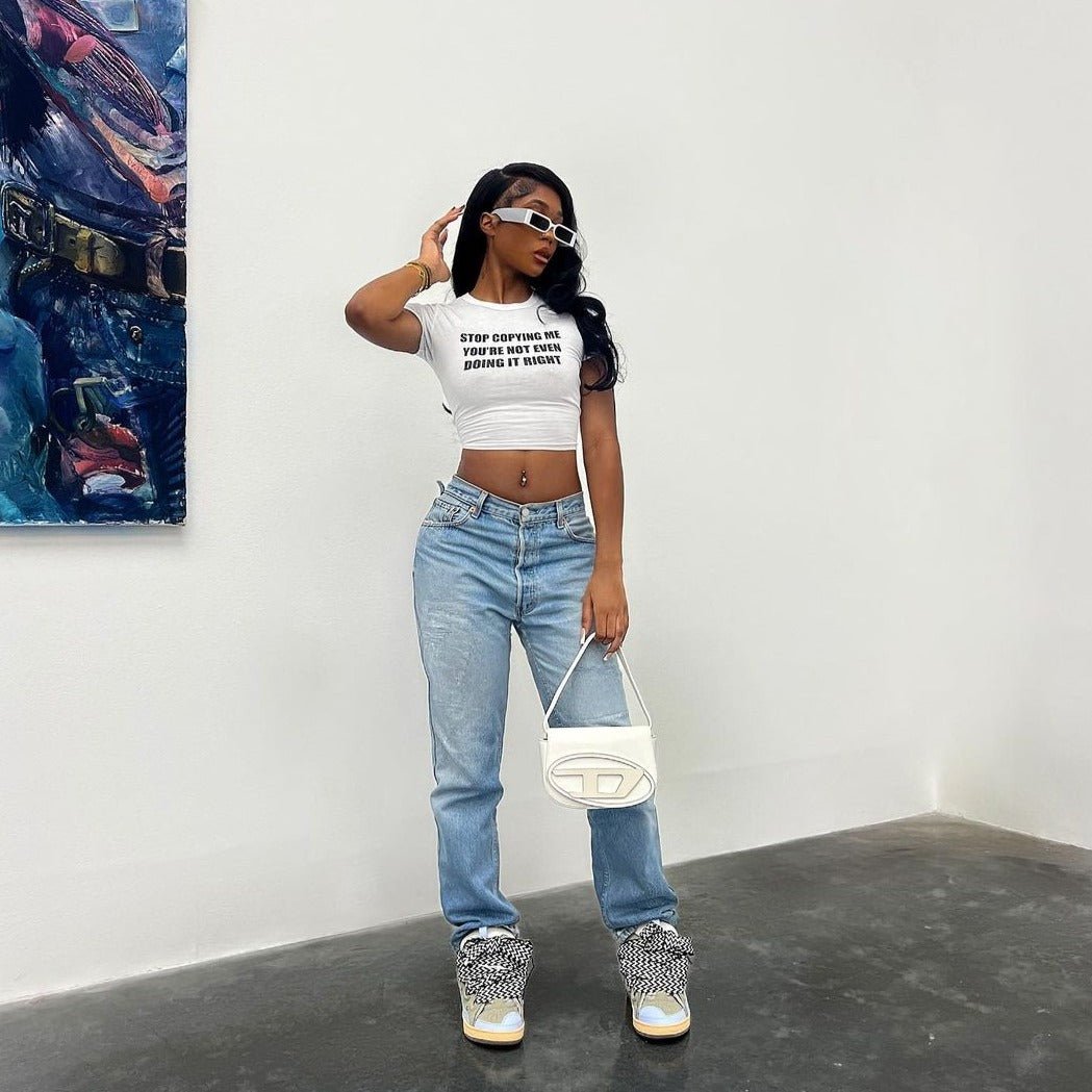 'Montreal' Retro Rectangle Sunglasses in White & Grey