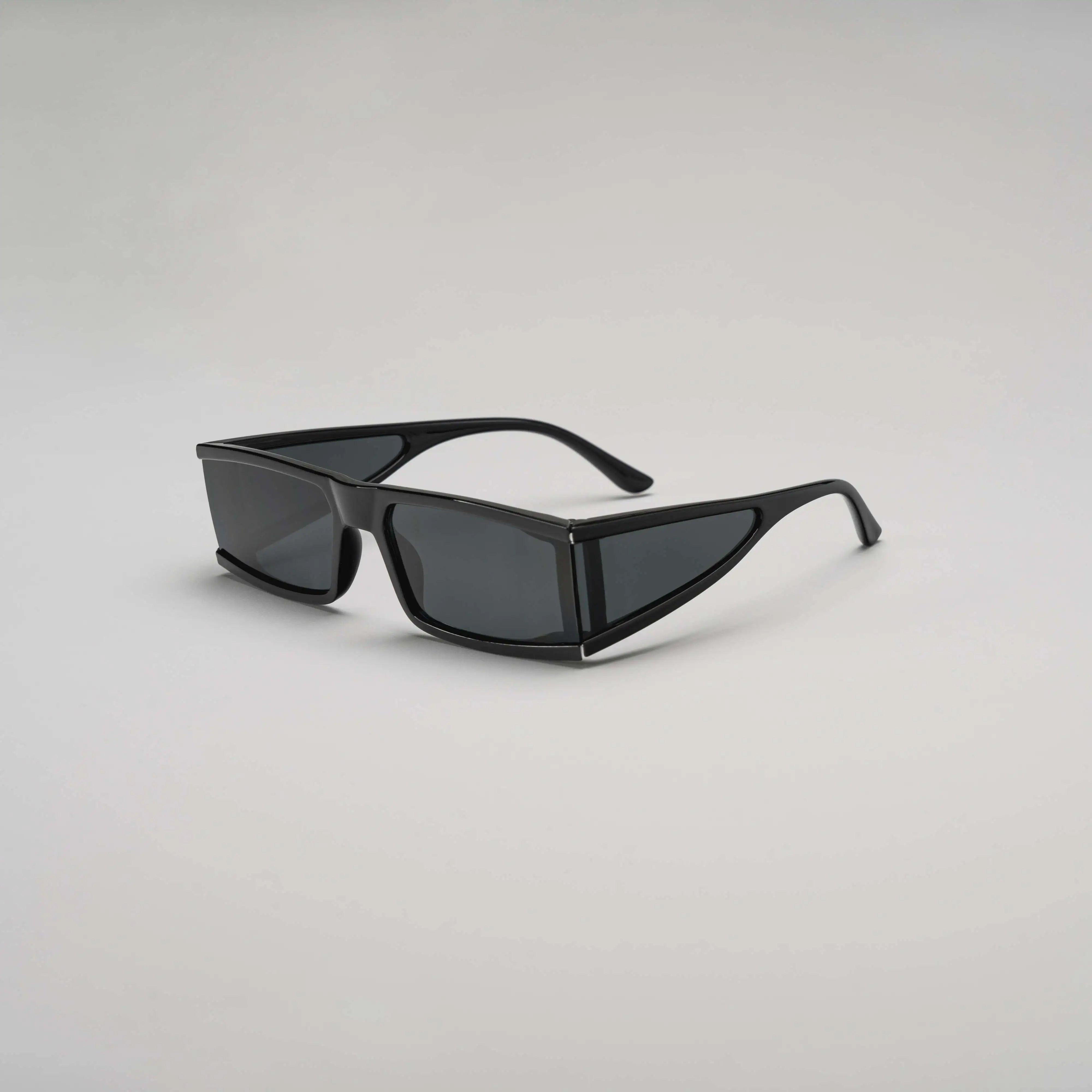 'Dance On Arrival' Retro Y2K Sunglasses in Black