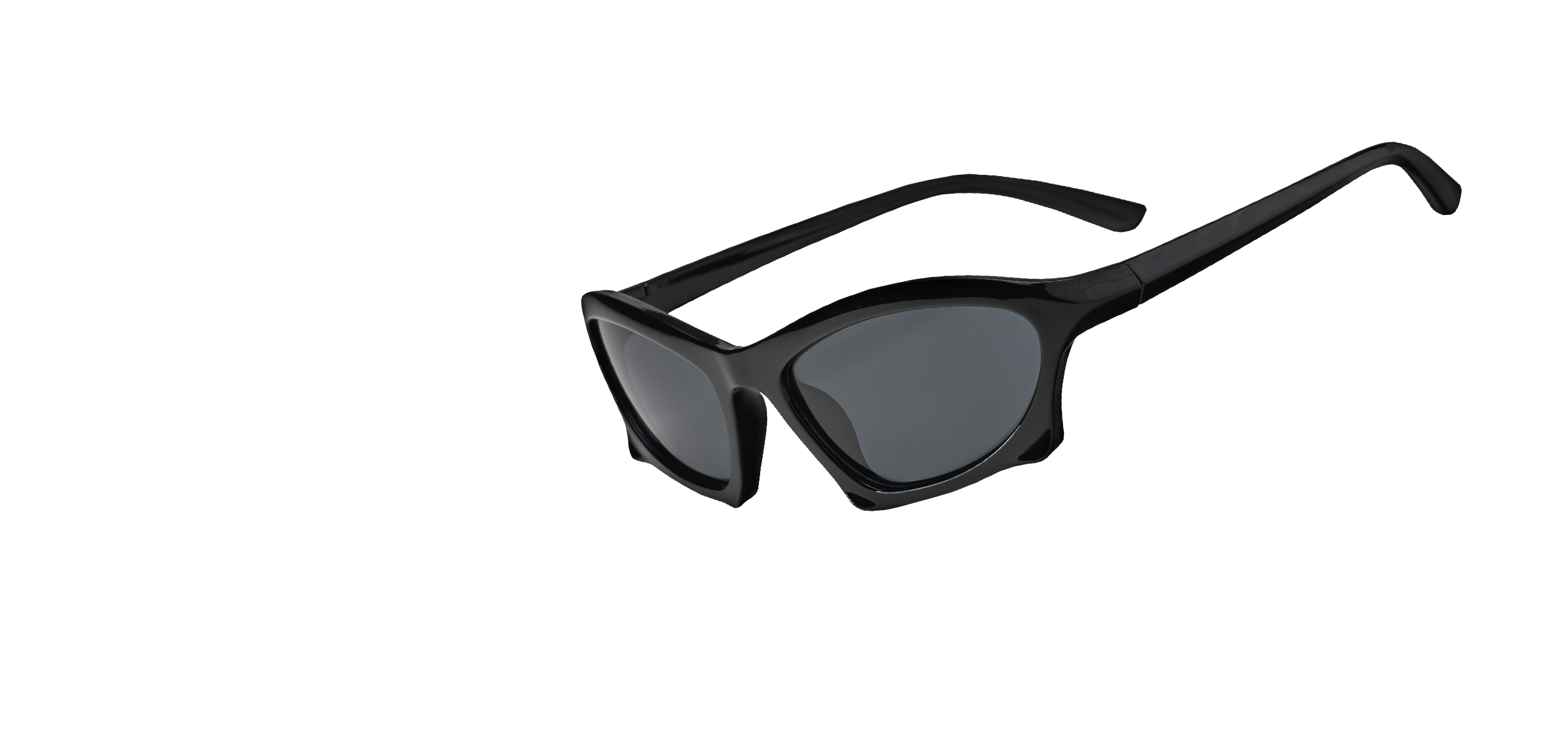 Night Racer Y2K Sunglasses in Black