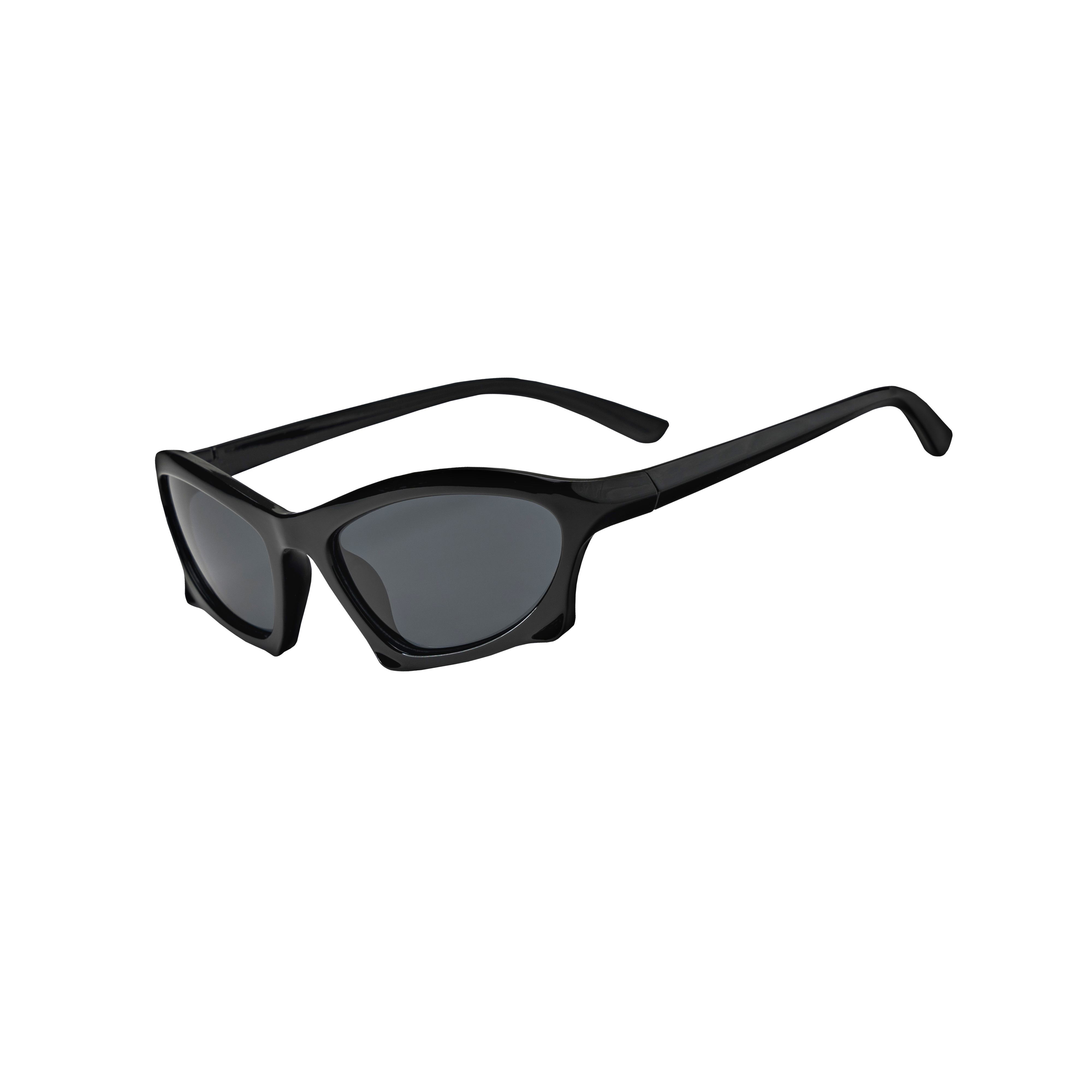 Night Racer Y2K Sunglasses in Black