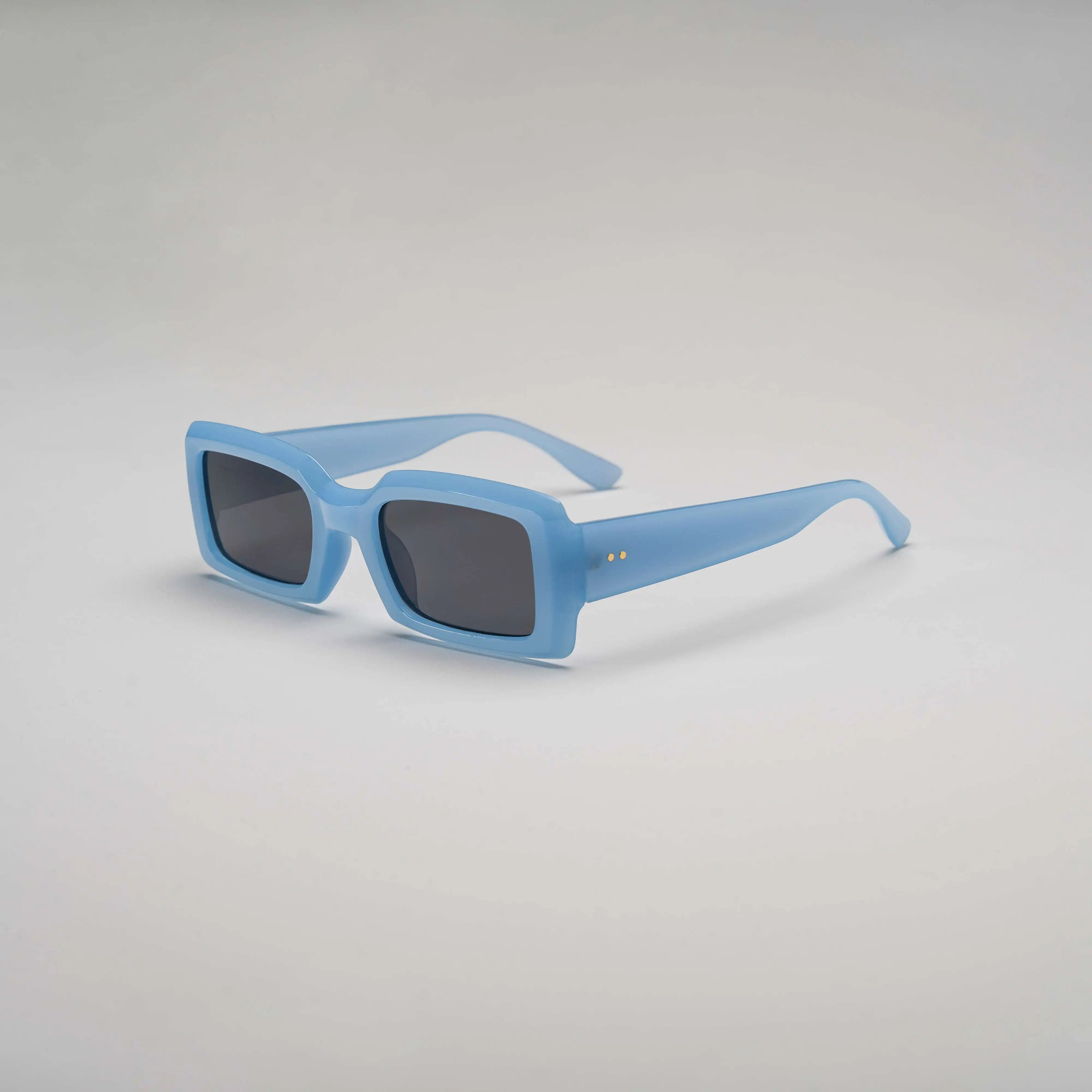 'Ocean Drive' Retro Square Sunglasses in Blue