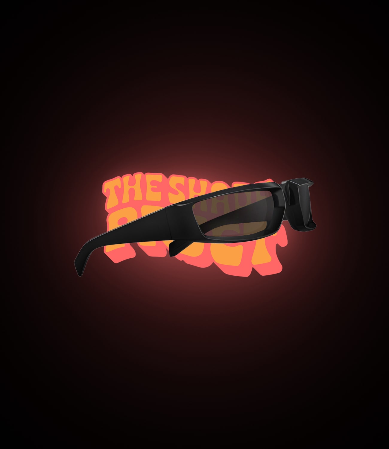 Retro Futuristic Streetwear Sunglasses In Black With 100% UV Protection